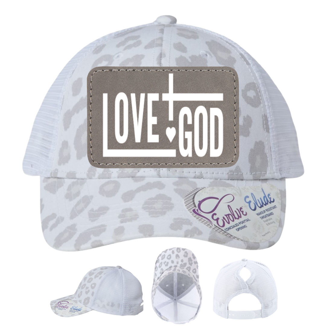 White Leopard - Gray/White Rectangle