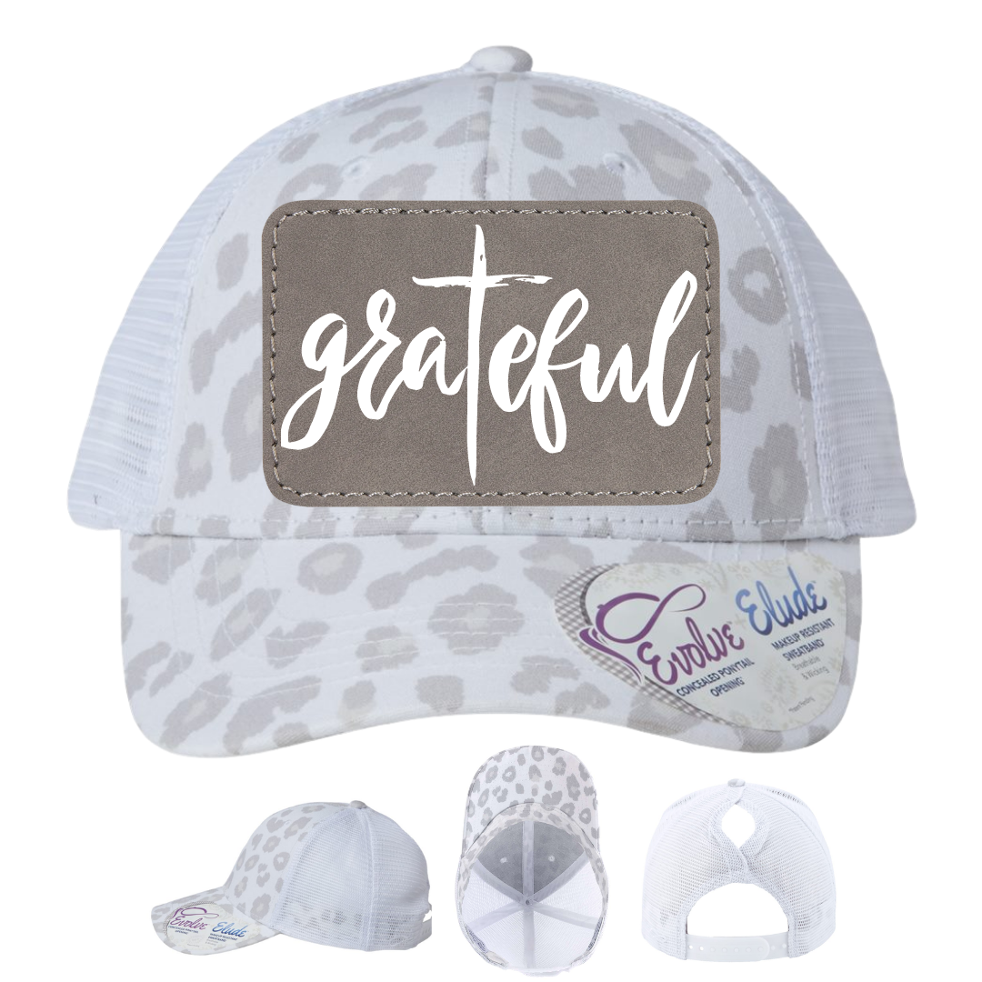 White Leopard - Gray/White Rectangle