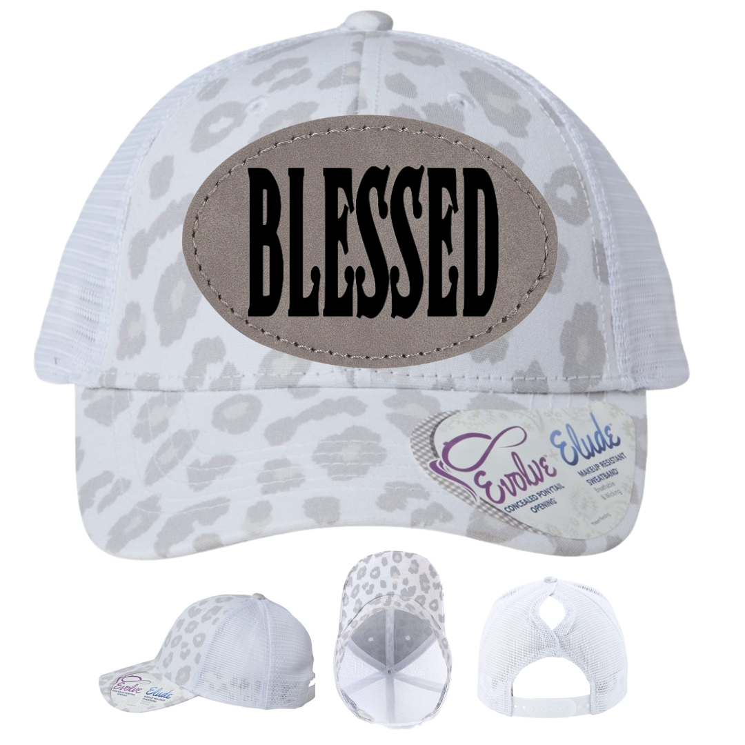 White Leopard - Gray Oval
