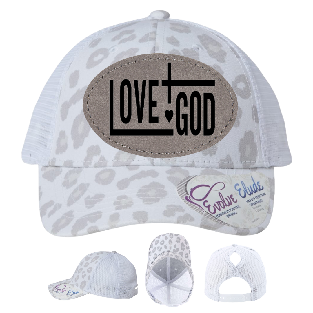 White Leopard - Gray Oval