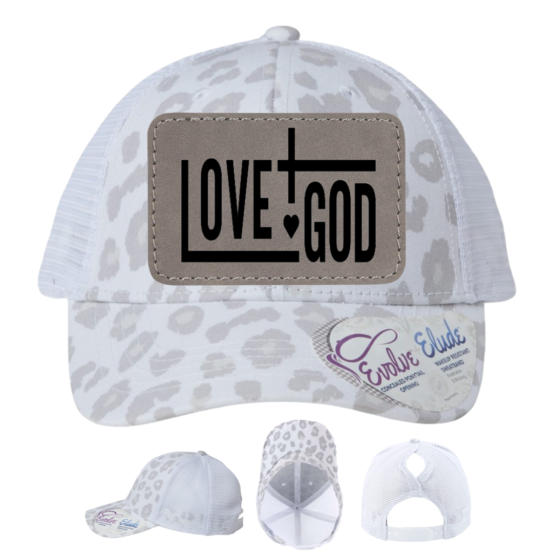 White Leopard - Gray Rectangle