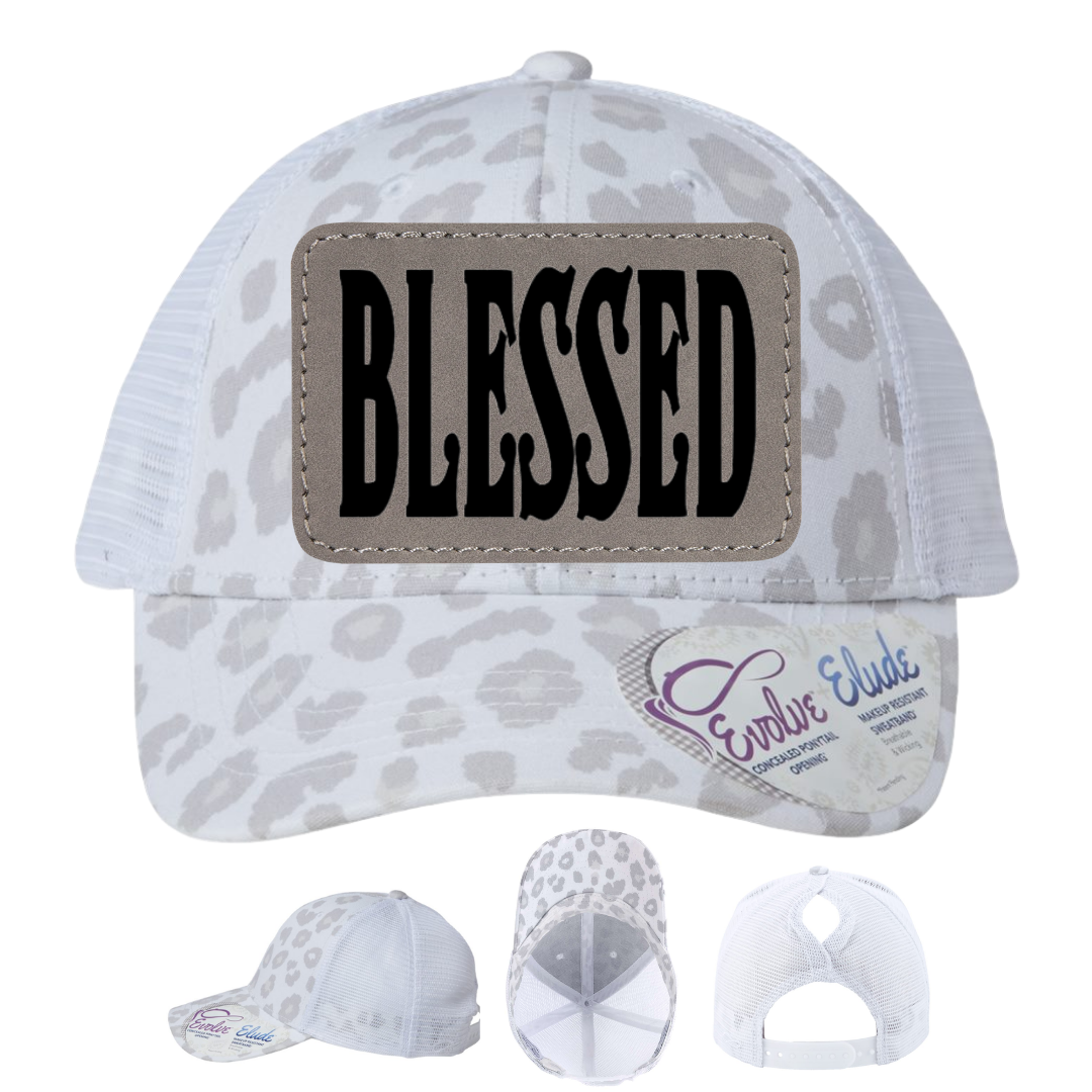 White Leopard - Gray Rectangle