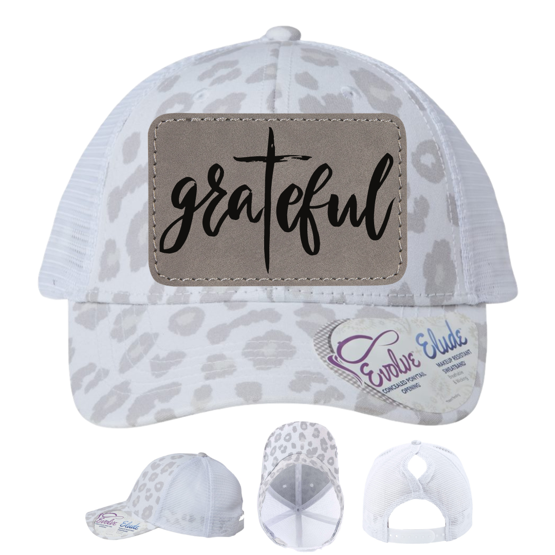 White Leopard - Gray Rectangle