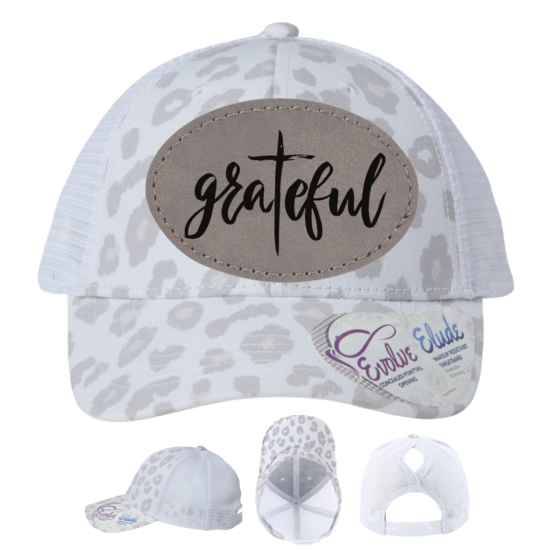 White Leopard - Gray Oval