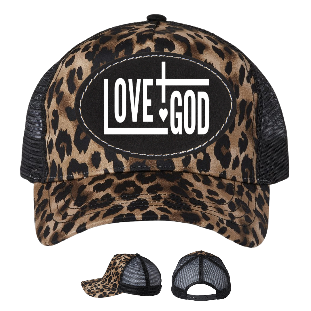Brown Leopard - Black Oval