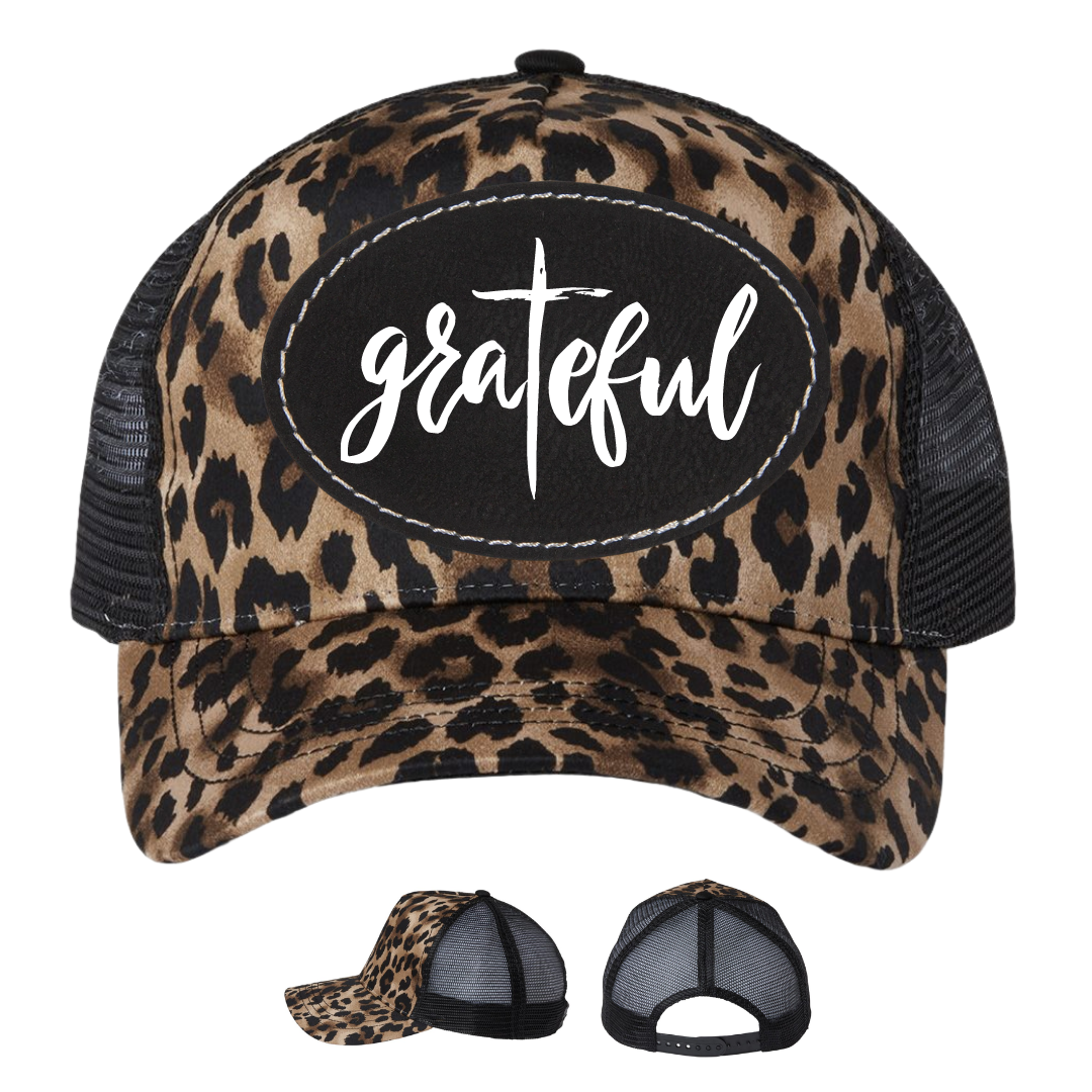 Brown Leopard - Black Oval