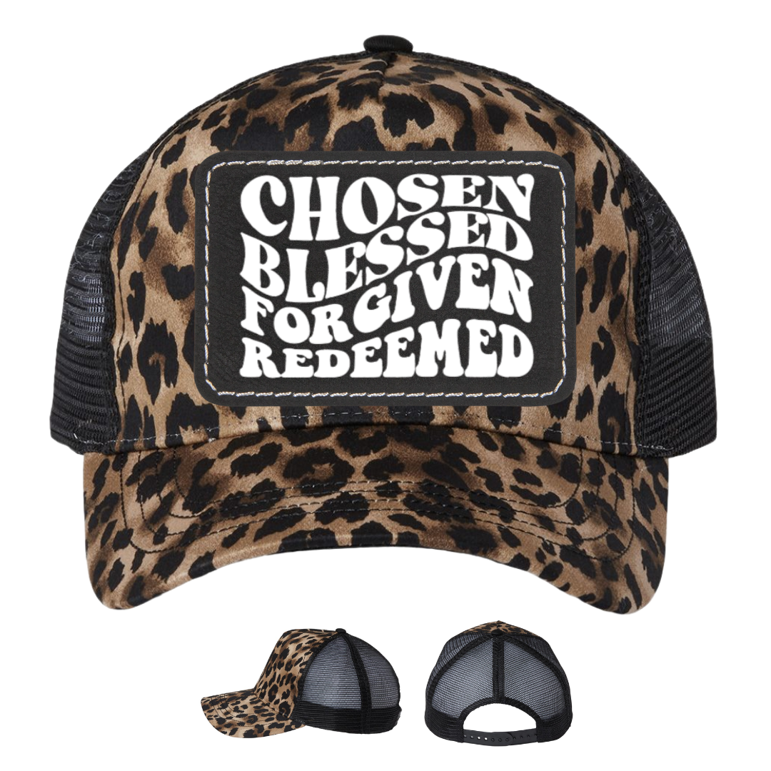Brown Leopard - Black Rectangle
