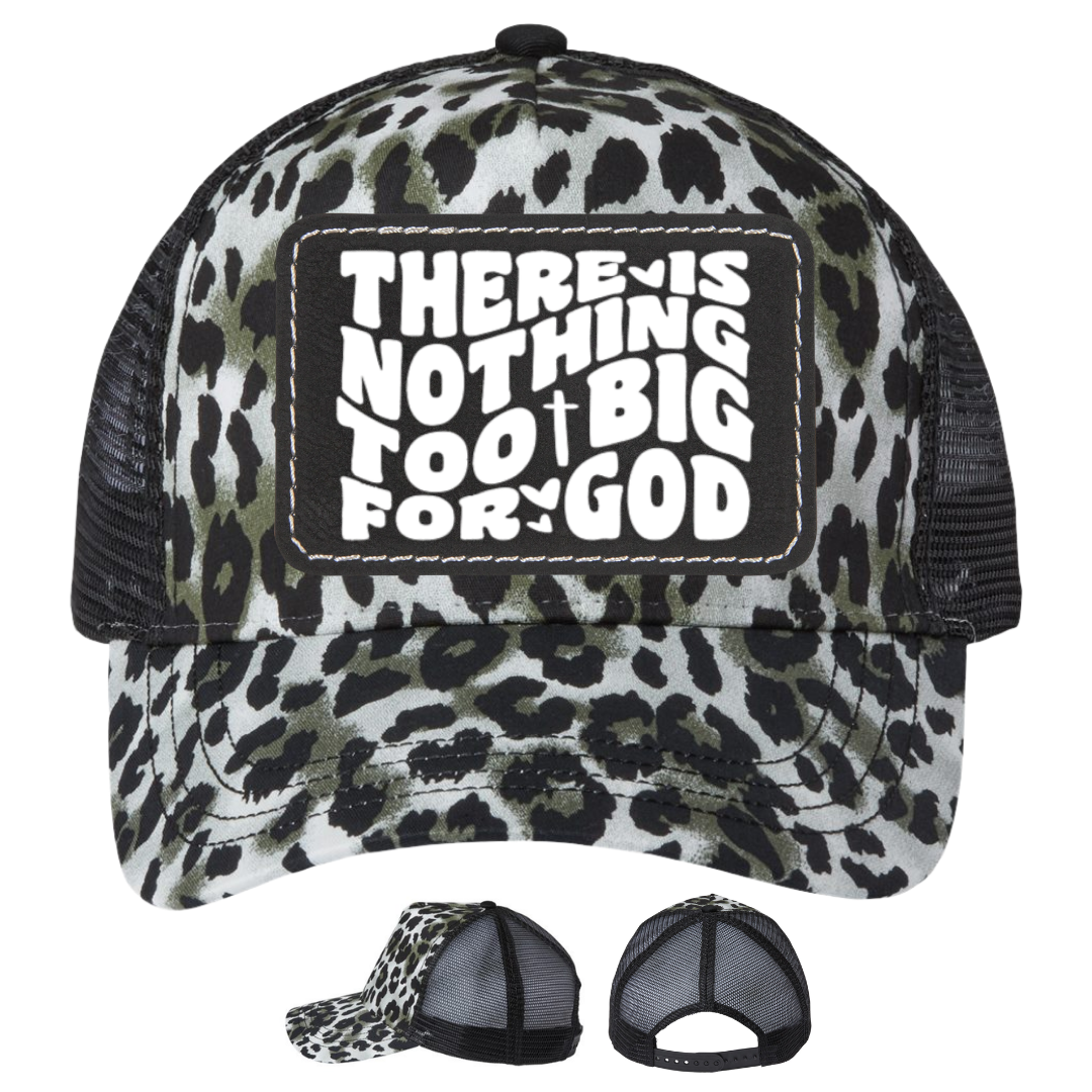 Silver Leopard - Black Rectangle