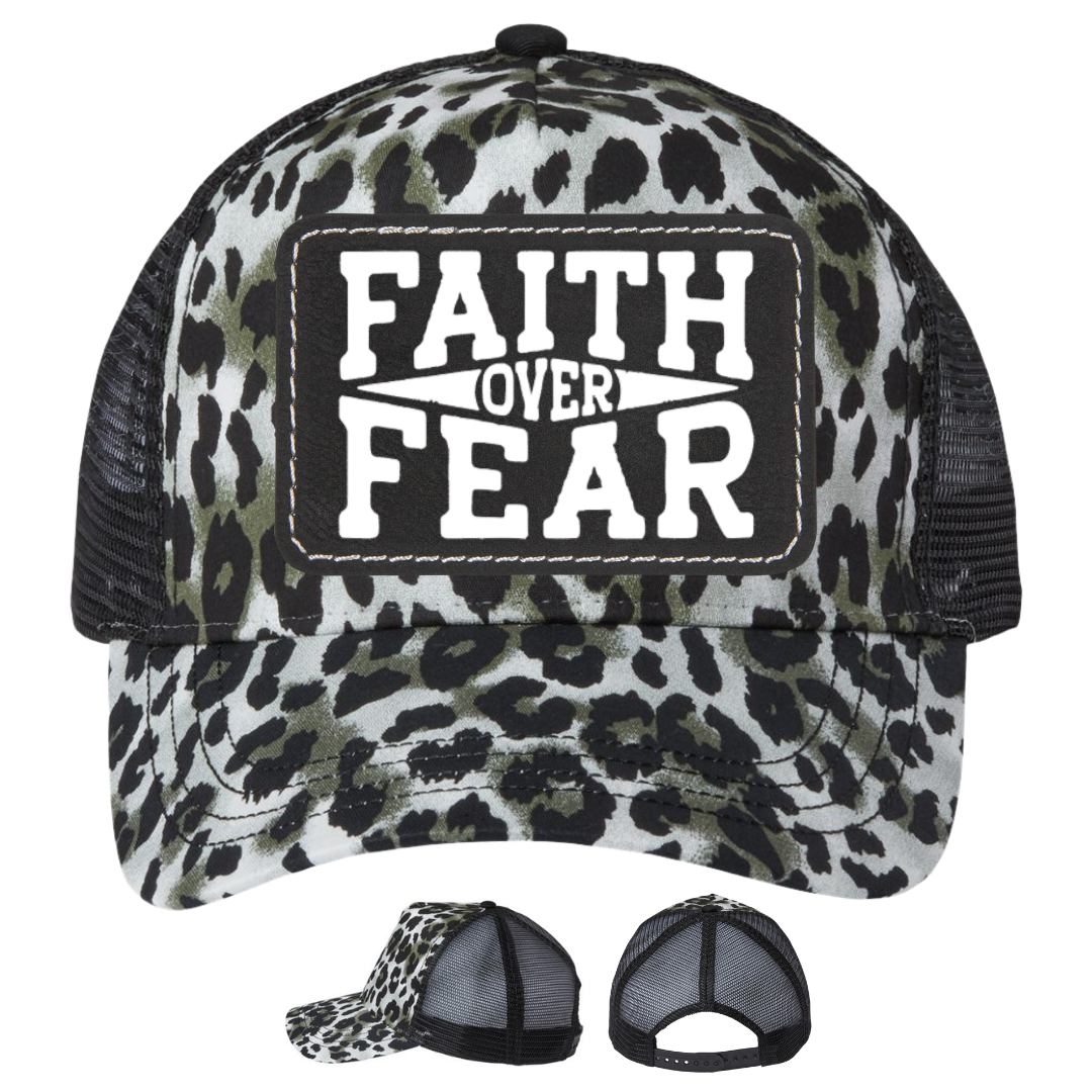 Silver Leopard - Black Rectangle