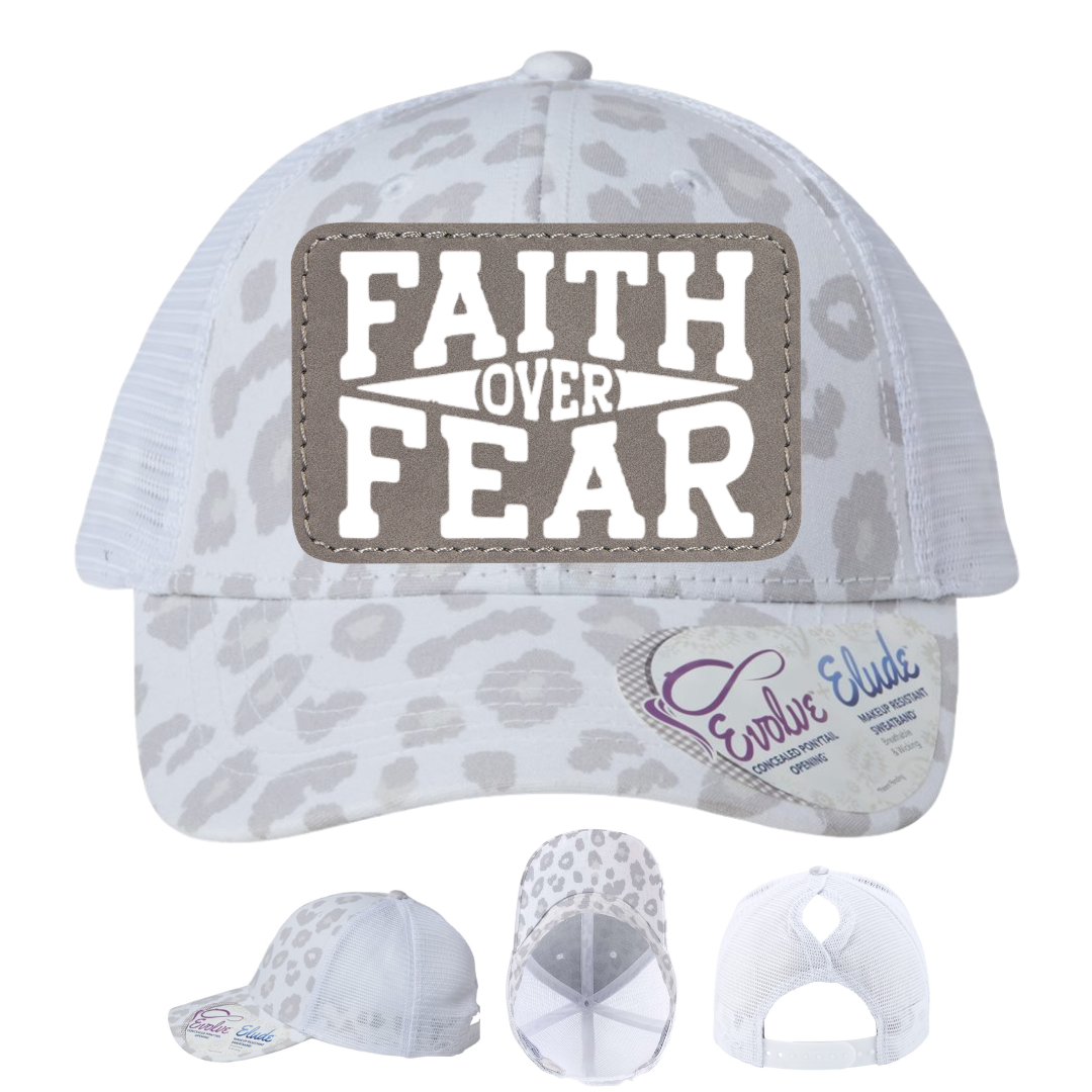 White Leopard - Gray/White Rectangle