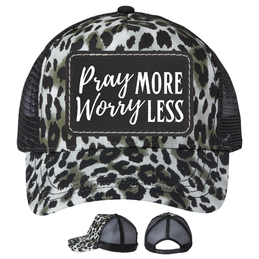 Silver Leopard - Black Rectangle