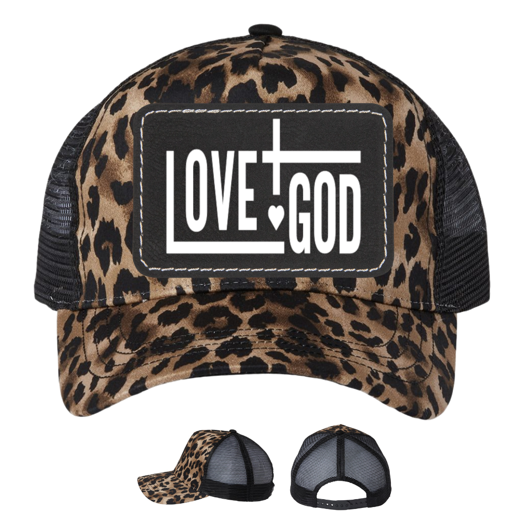 Brown Leopard - Black Rectangle