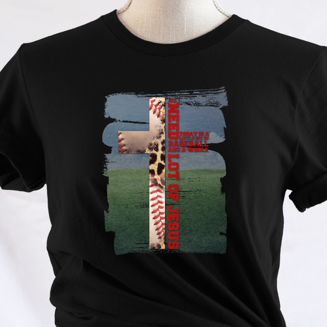 All I Need..Jesus and Baseball Black