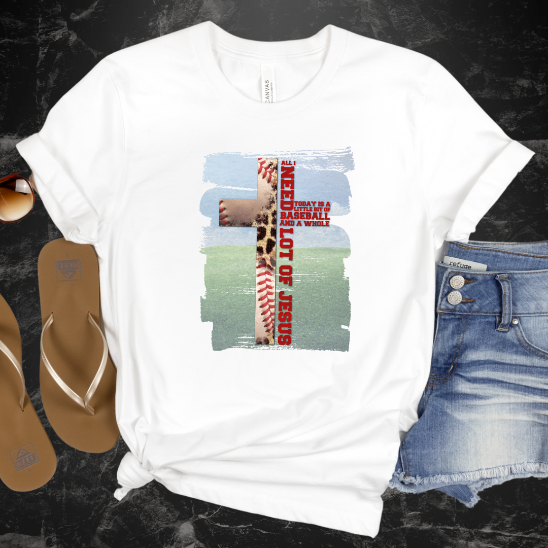 All I Need..Jesus and Baseball White