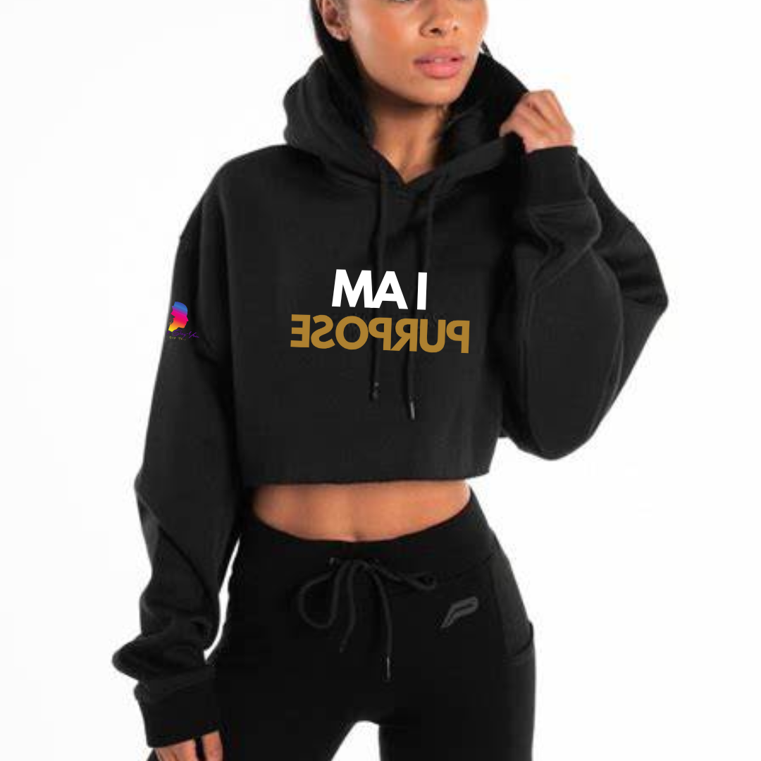 SSSY I Am Purpose Cropped Hoodie