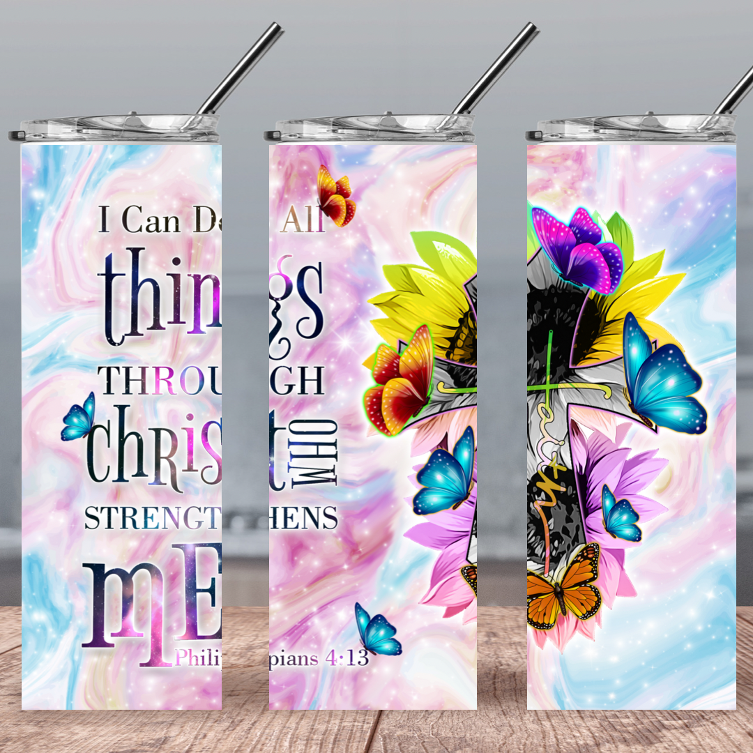 All Things Through Christ Tumbler