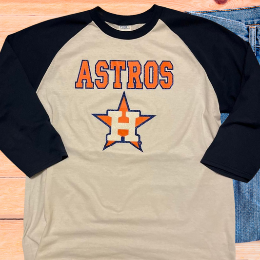 Astros Glitter Heart