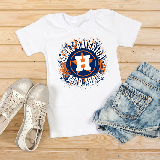 Houston Astros Splatter T-Shirt